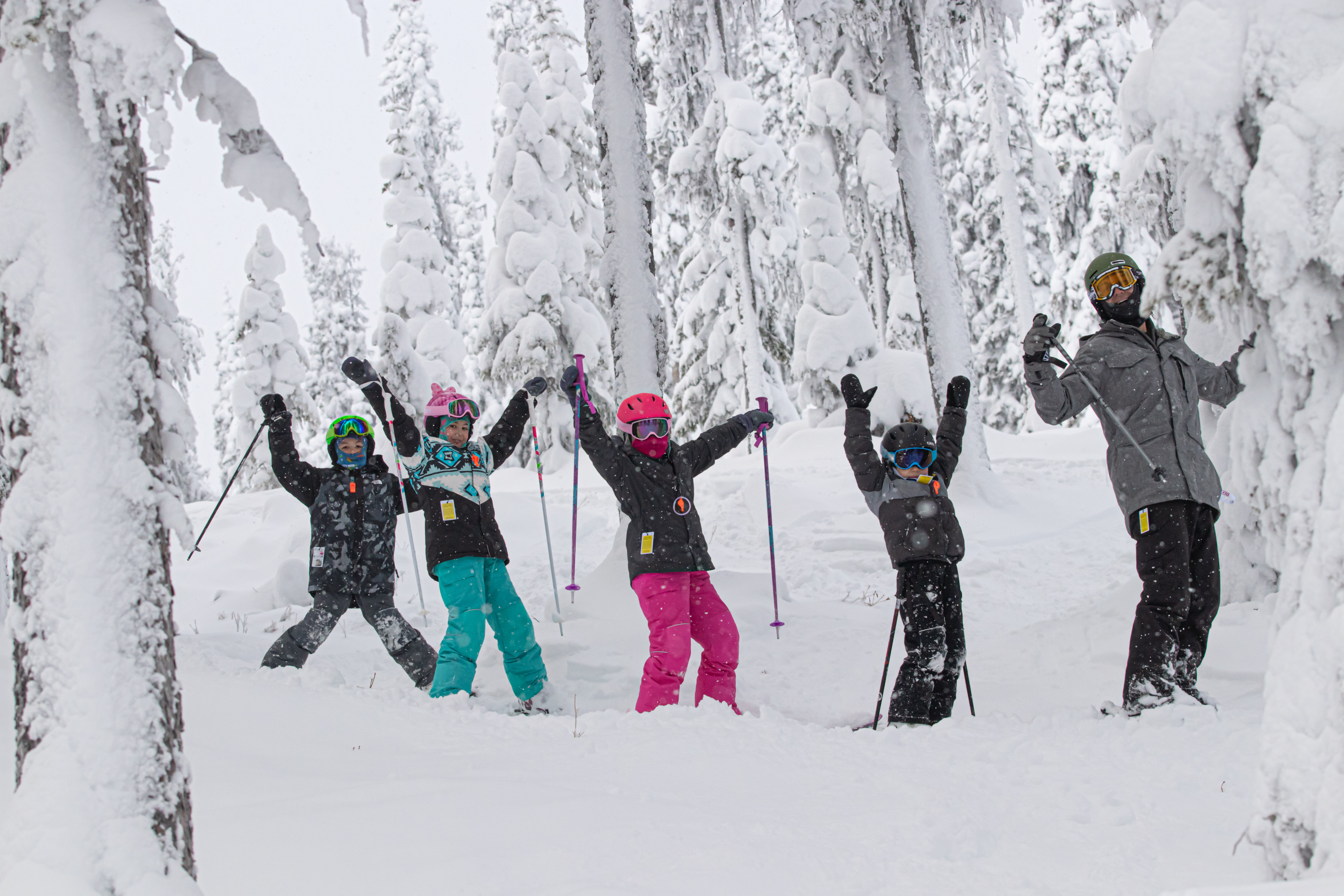 TELUS Learn to Ski Group Full Day Lesson (Age 5-12)